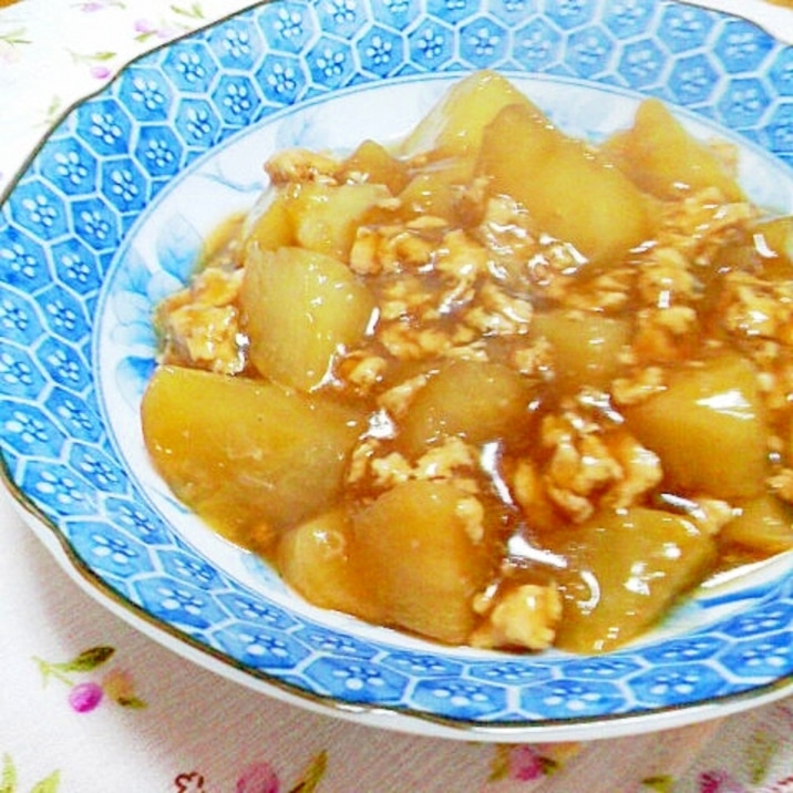 コクうま~♪大根のそぼろ煮